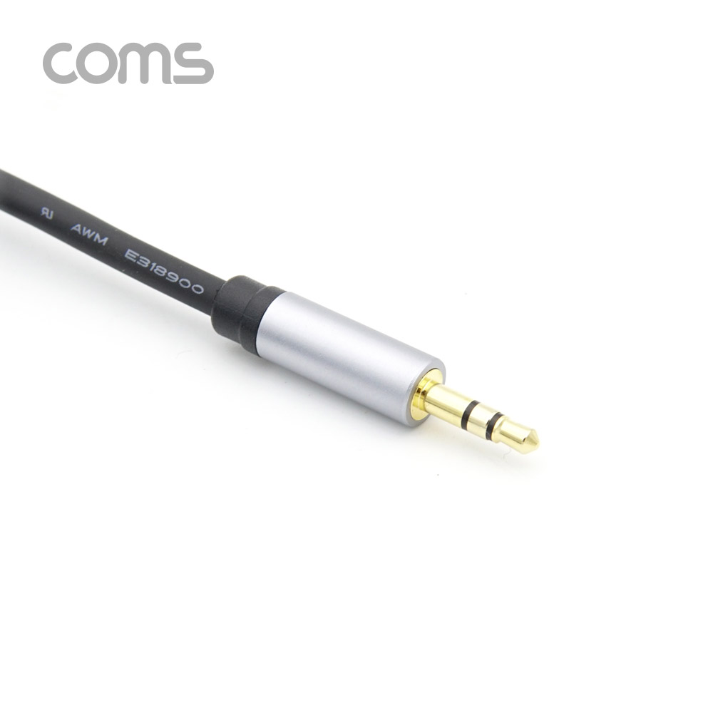 Coms AUX 케이블(3극/최고급) / 스테레오 케이블 / 24K Gold / OFC(무산소동선) / 1.8M