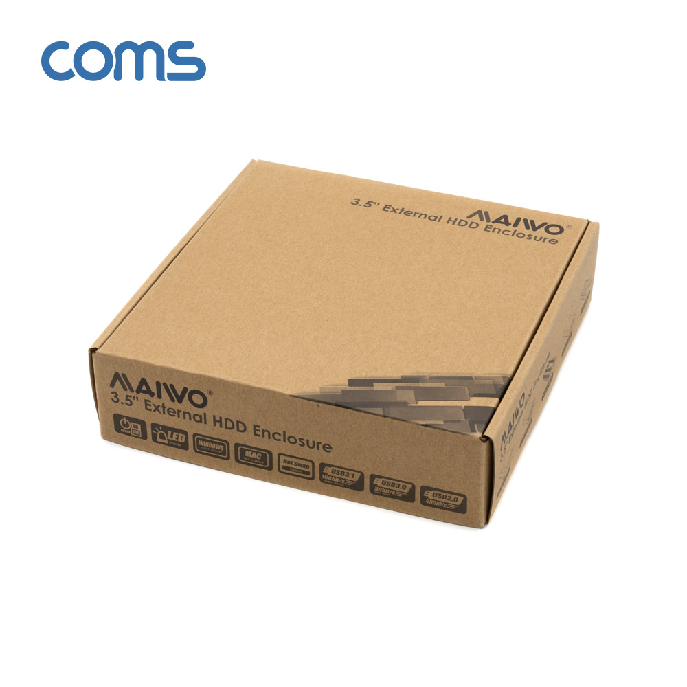 Coms USB 3.1 Type-C 외장하드 케이스 2.5/3.5형