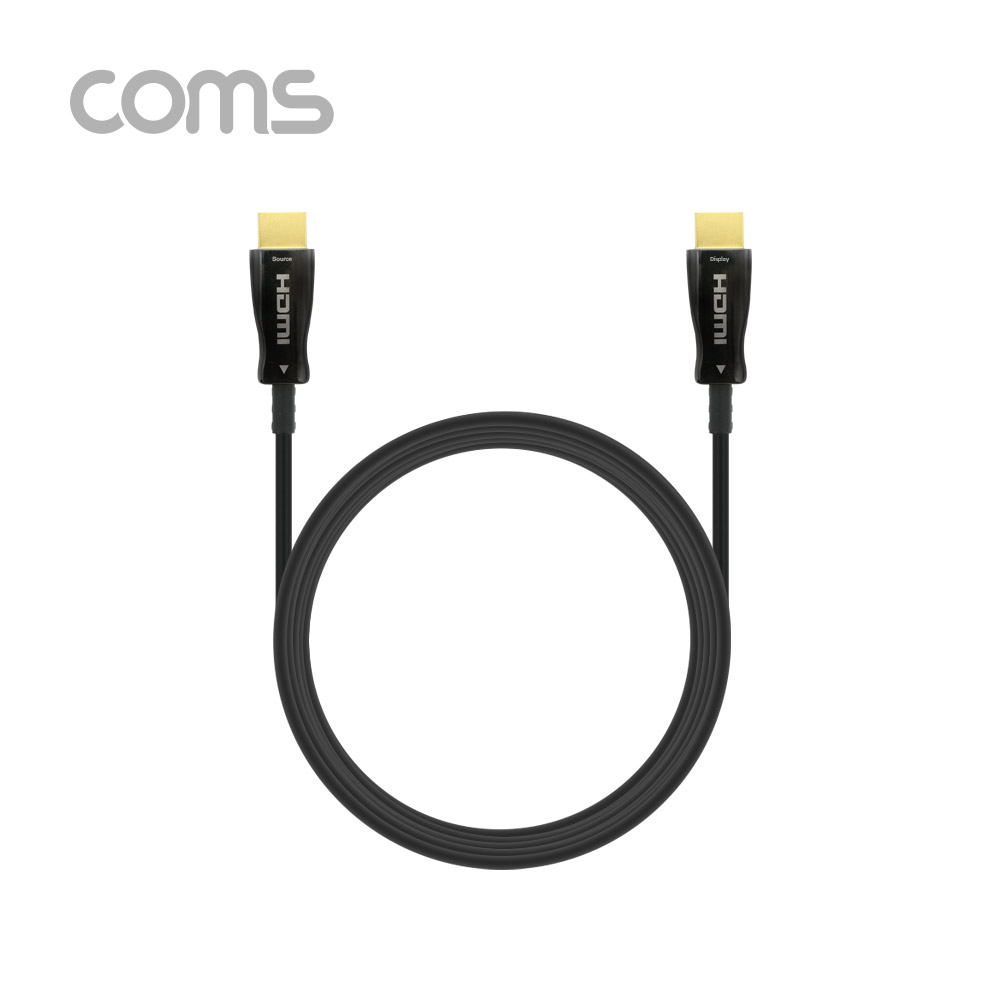 Coms HDMI 2.0 리피터 광 케이블(Optical + Coaxial) 5M / 4K2K@60Hz 지원, 4:4:4
