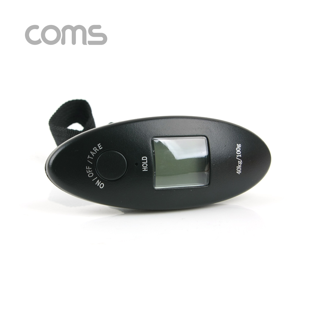 Coms 저울 (여행 가방 측정용) / 40kg / 3V(2032-1pcs) / 휴대용 / 여행용