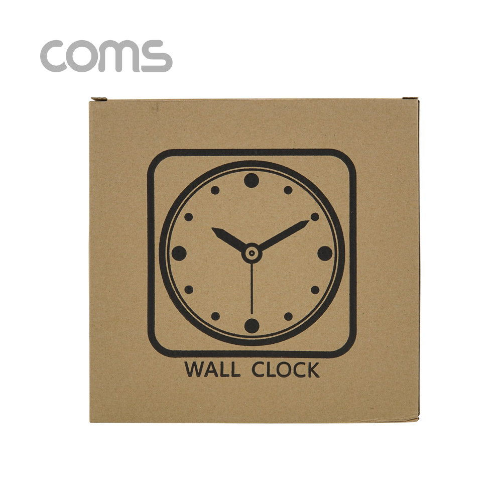 Coms 시계 (아날로그) / 벽걸이원형 / 무소음 / Green / 26cm