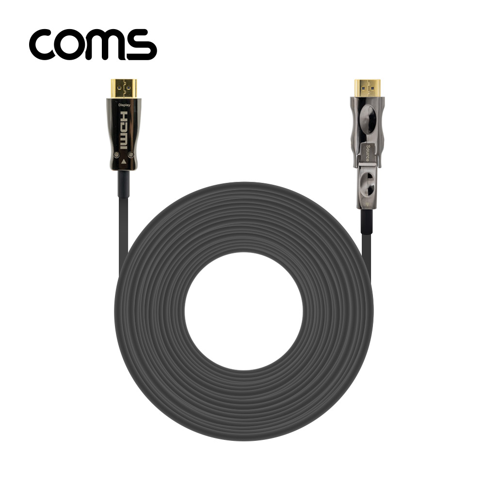 Coms HDMI 2.0 + Micro HDMI 분리형 리피터 광 케이블 50M / 4K2K@60Hz / ARC 기능 지원