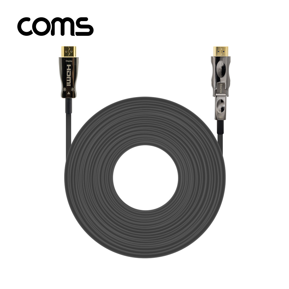 Coms HDMI 2.0 + Micro HDMI 분리형 리피터 광 케이블 100M / 4K2K@60Hz / ARC 기능 지원