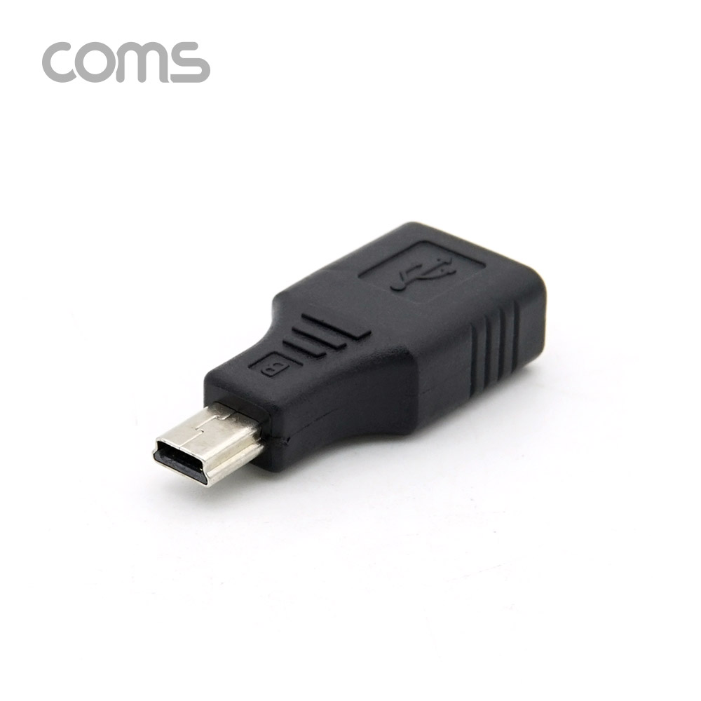 Coms USB Mini 5Pin 변환 젠더 USB-A(F) to Mini 5Pin(M)