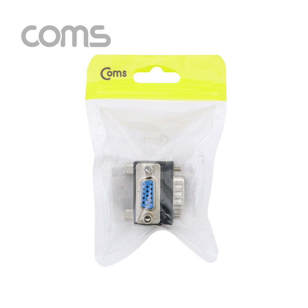 Coms 모니터 젠더 (15M/15F) / 하향 꺾임형