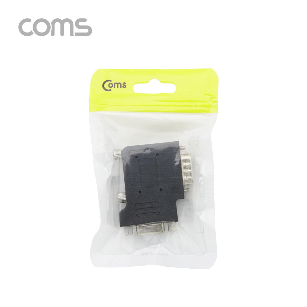 Coms 모니터 젠더(15M/15F) 좌향 꺾임