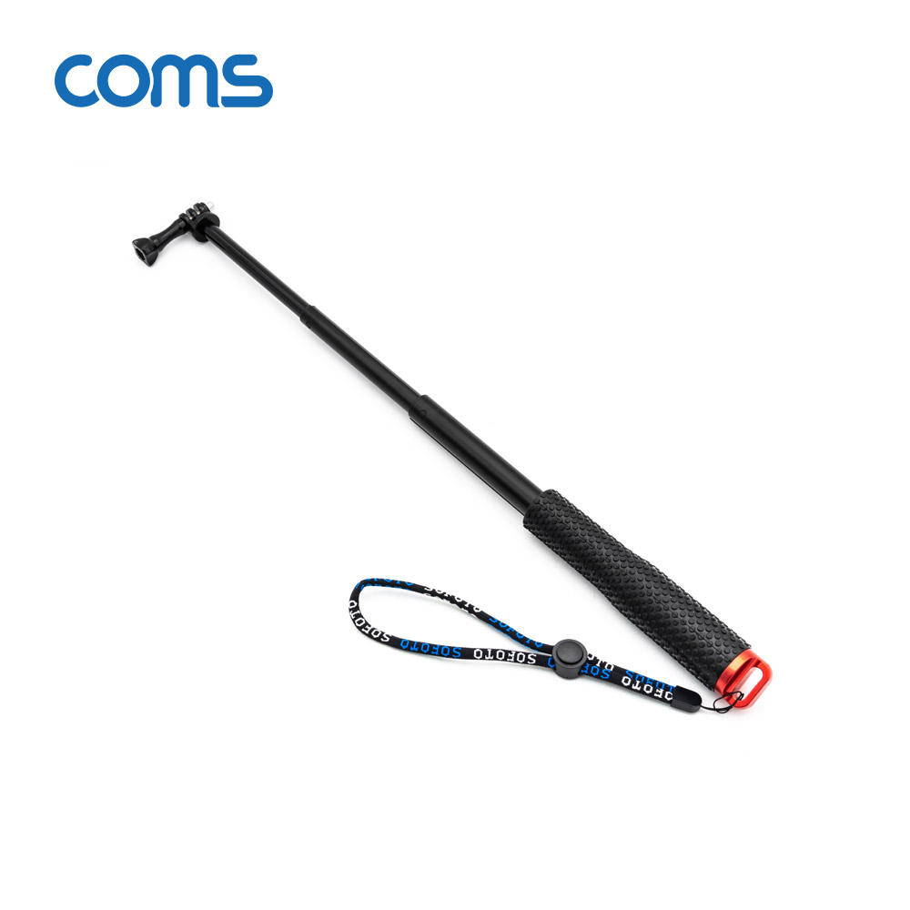 Coms 액션캠 셀카봉, Red
