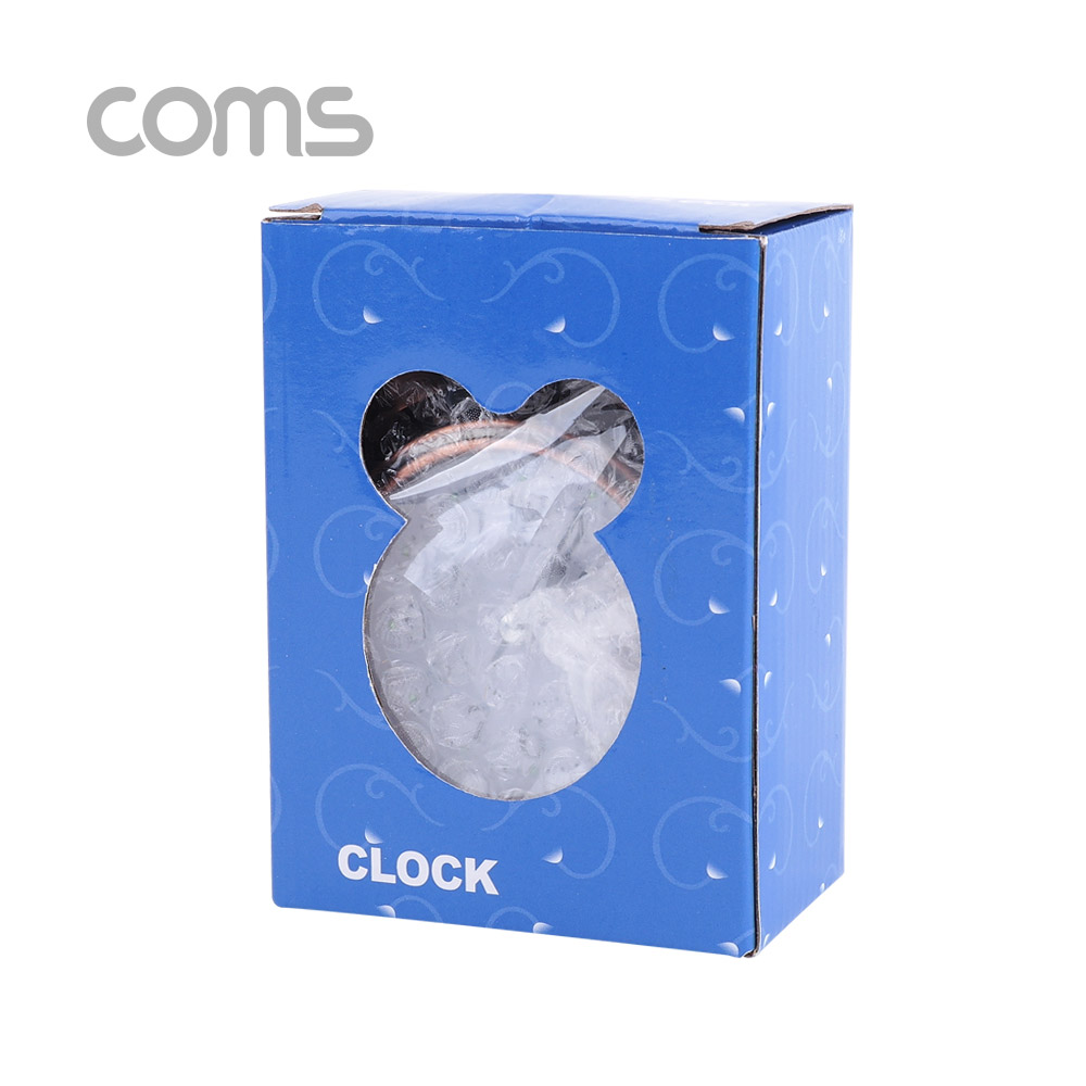 Coms 탁상용 아날로그 시계 / Rose Gold / 알람시계 / 원형 / 무소음