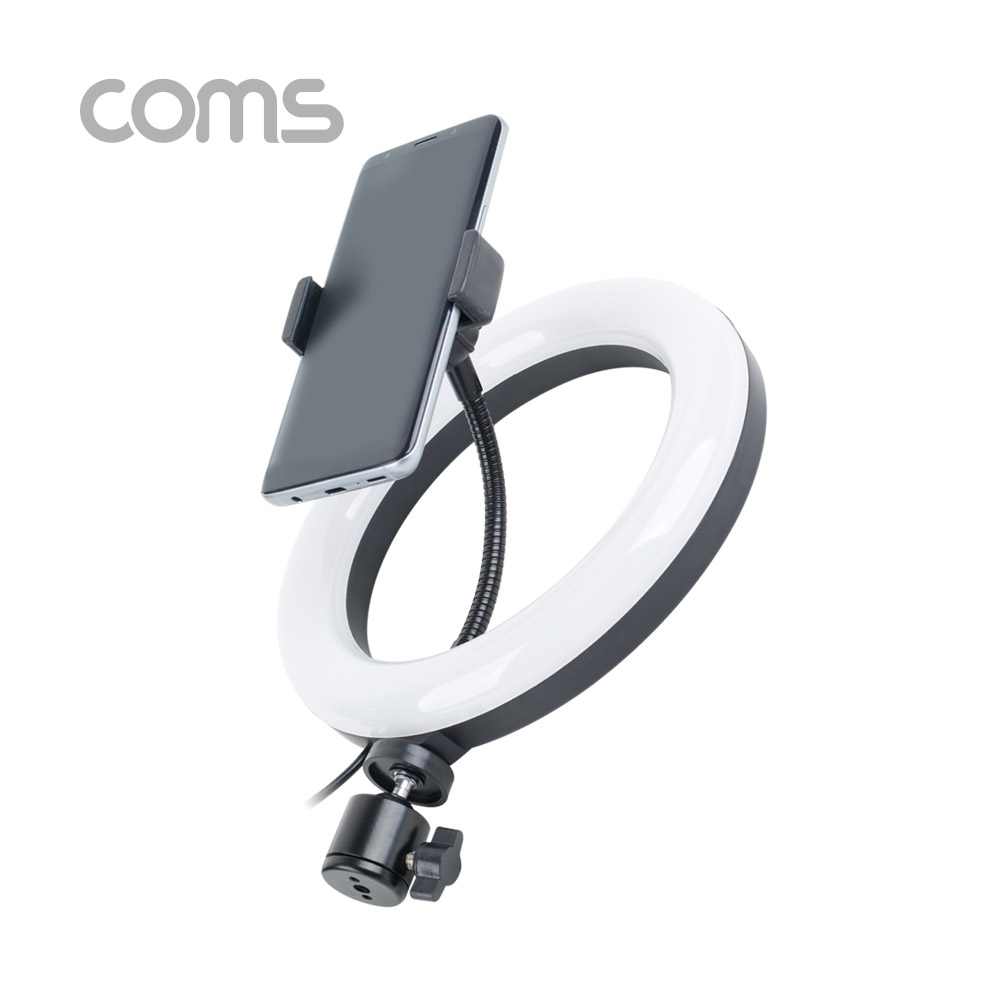 Coms LED 원형 램프 / 링 라이트 / 개인방송용 조명 / USB 전원 / Ring Light / 20cm