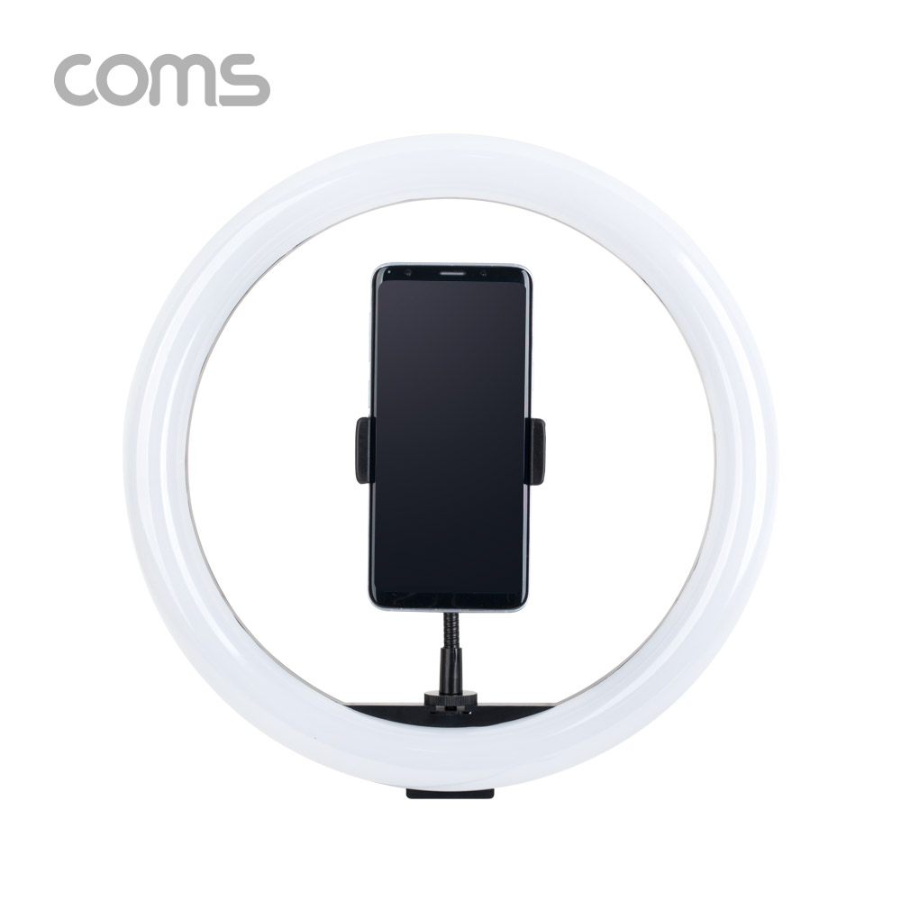 Coms LED 원형 램프 / 링 라이트 / 개인방송용 조명 / USB 전원 / Ring Light / 29cm