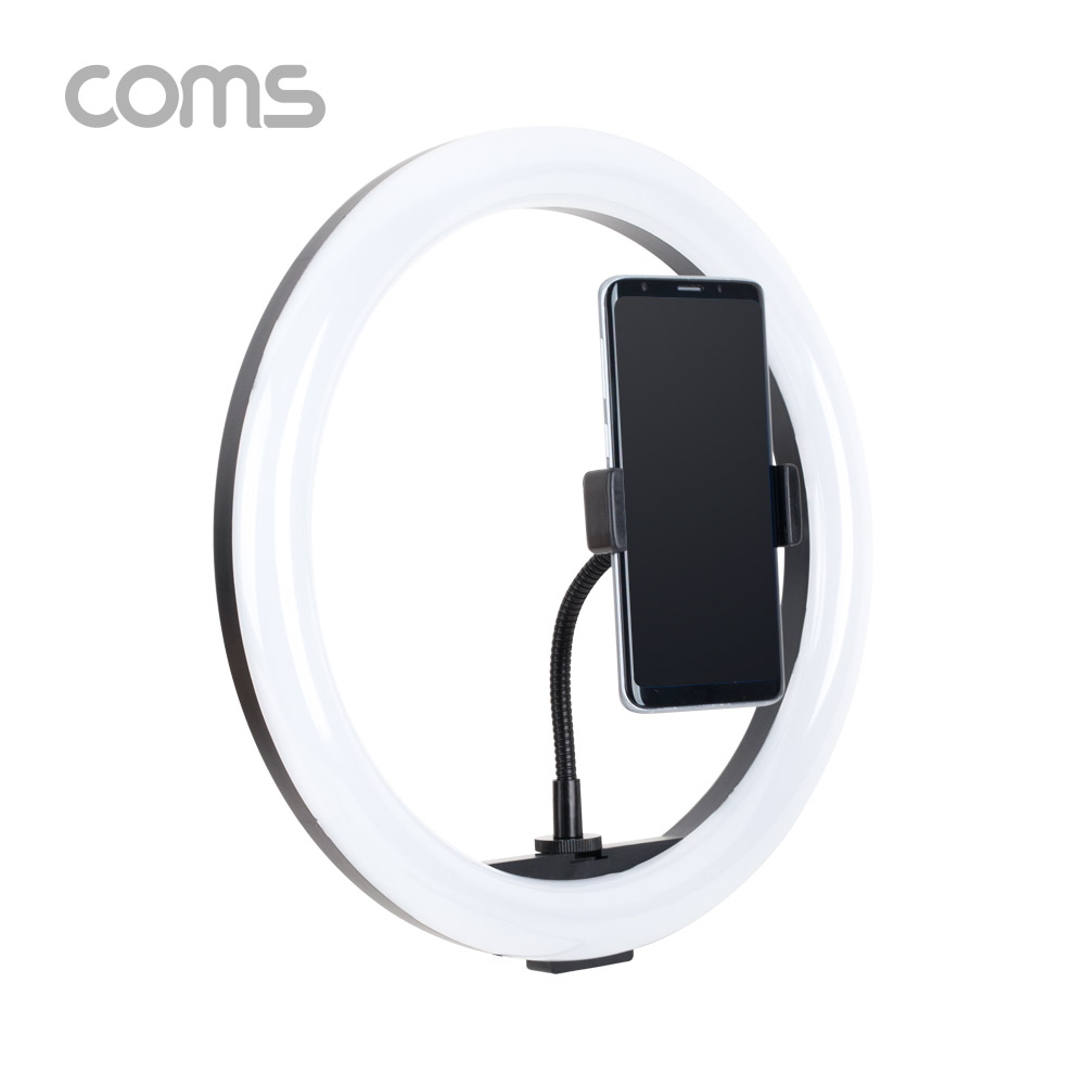 Coms LED 원형 램프 / 링 라이트 / 개인방송용 조명 / USB 전원 / Ring Light / 29cm