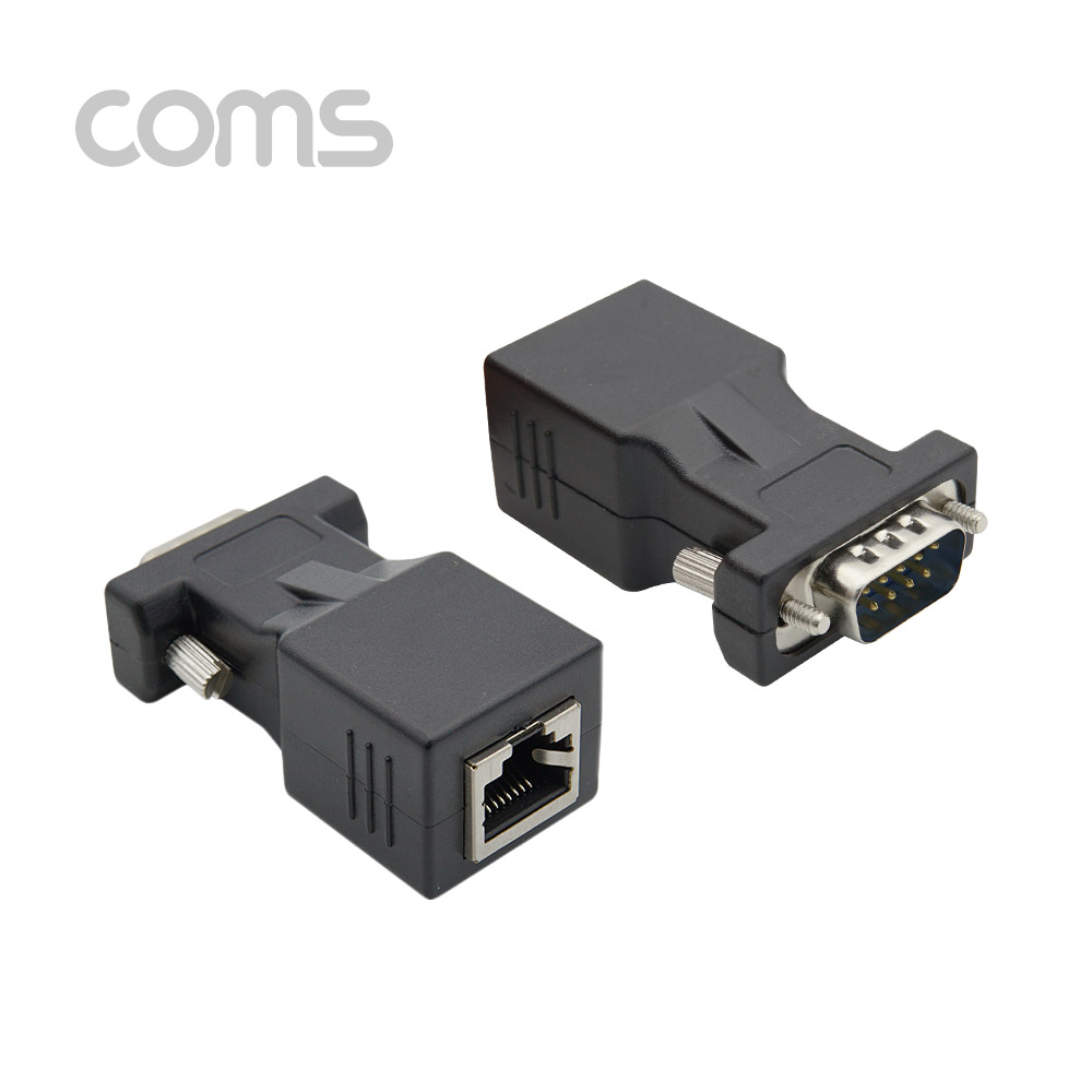 Coms 시리얼 젠더(9M/RJ45F), 2개 1세트 / RS232 9P(M) to RJ45(F)