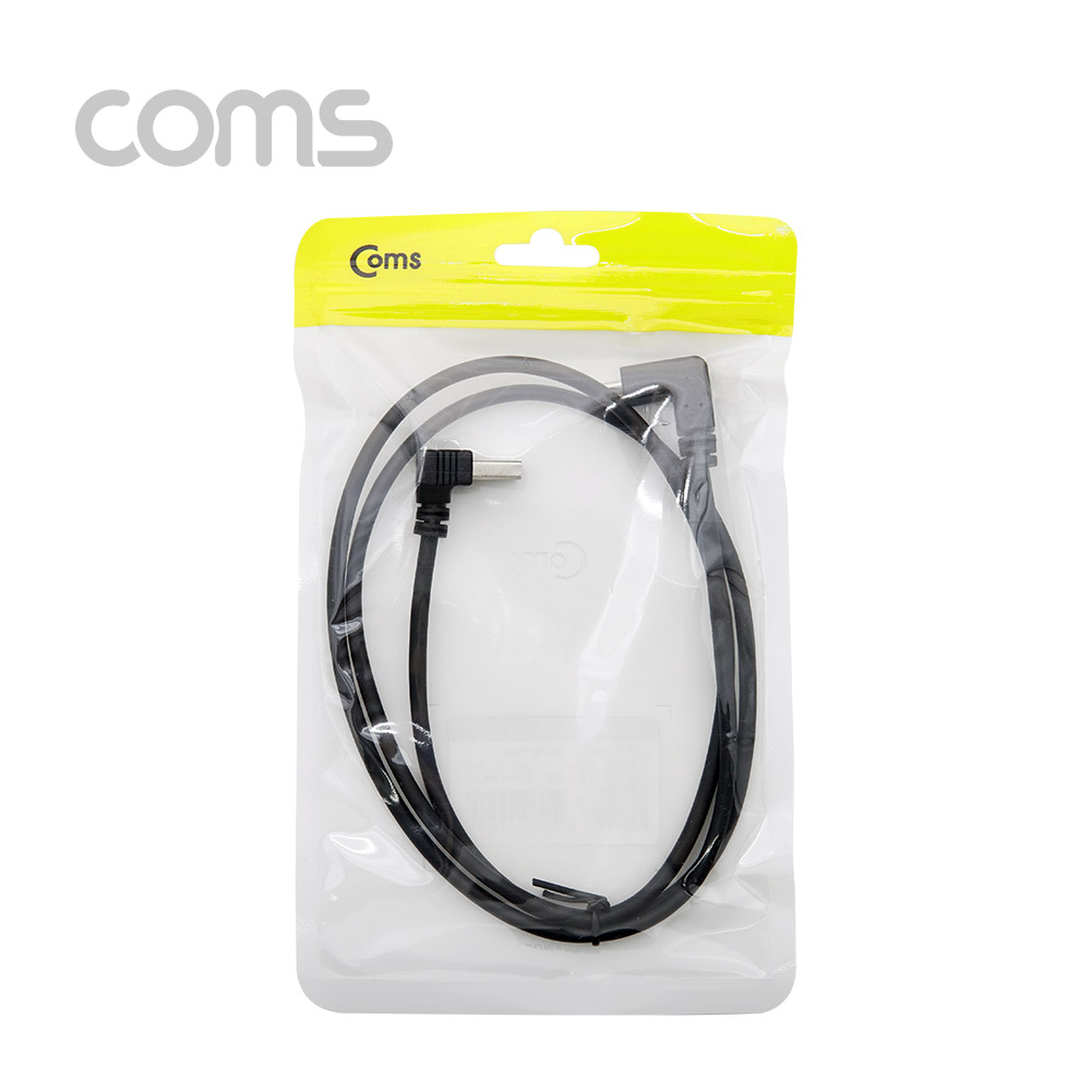 Coms USB 3.1 케이블(Type C) - C 꺾임(꺽임)/USB 상향 꺾임(꺽임)