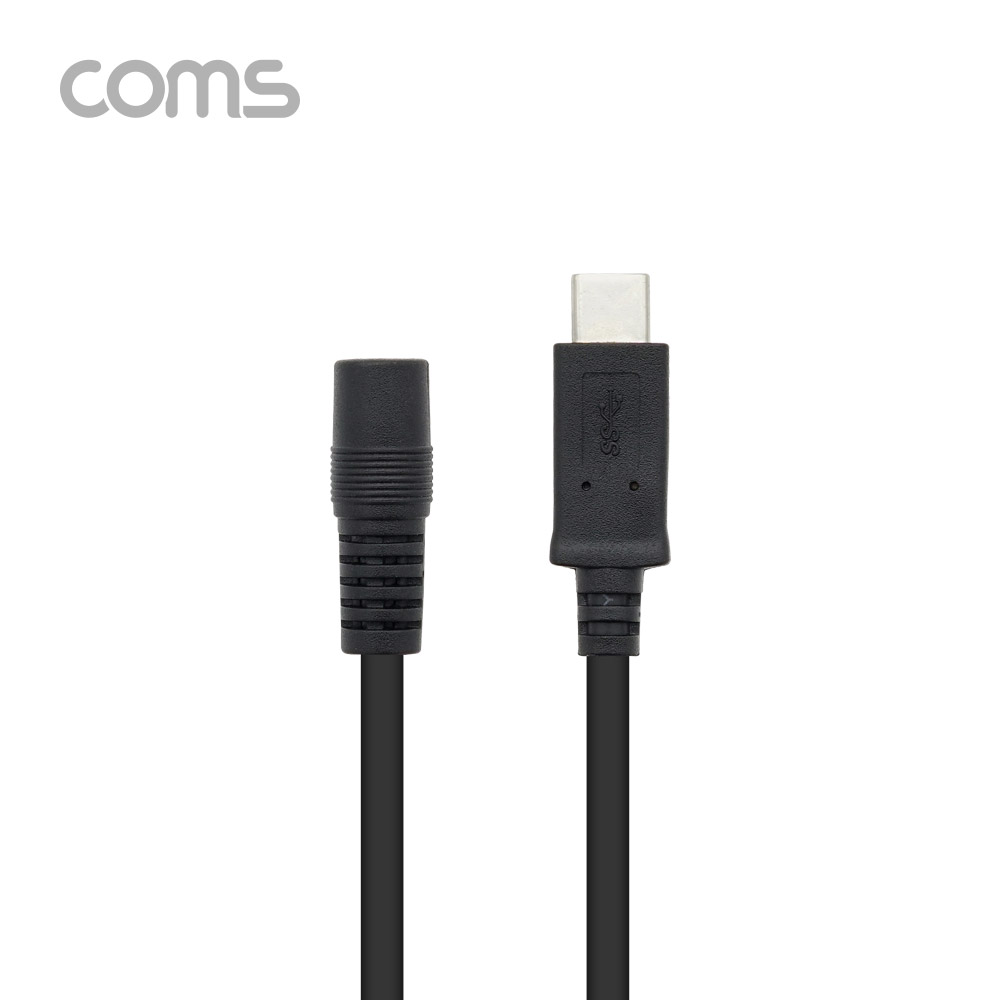 Coms Type C 변환(DC 5.5) 케이블 / USB 3.1(Type C) Male / DC Female