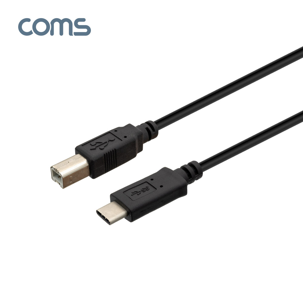 Coms USB 3.1(Type C) to USB-B 케이블 1M
