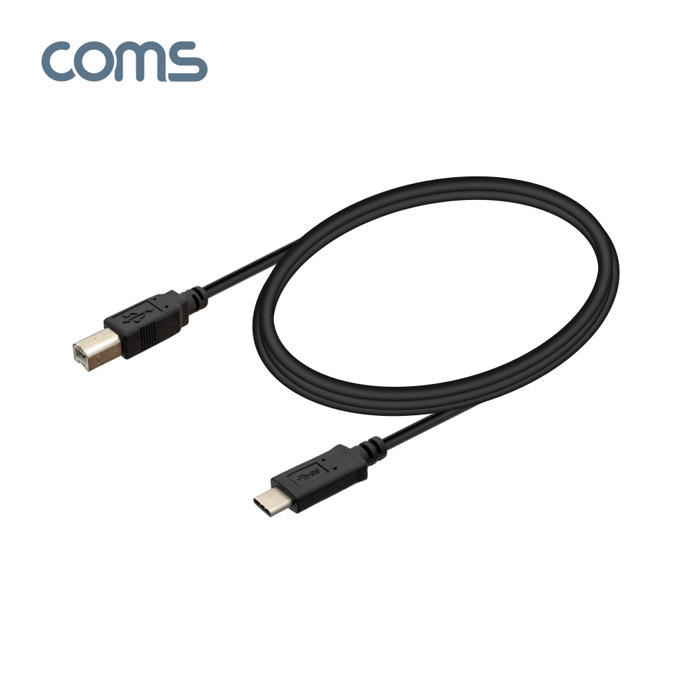 Coms USB 3.1(Type C) to USB-B 케이블 1M