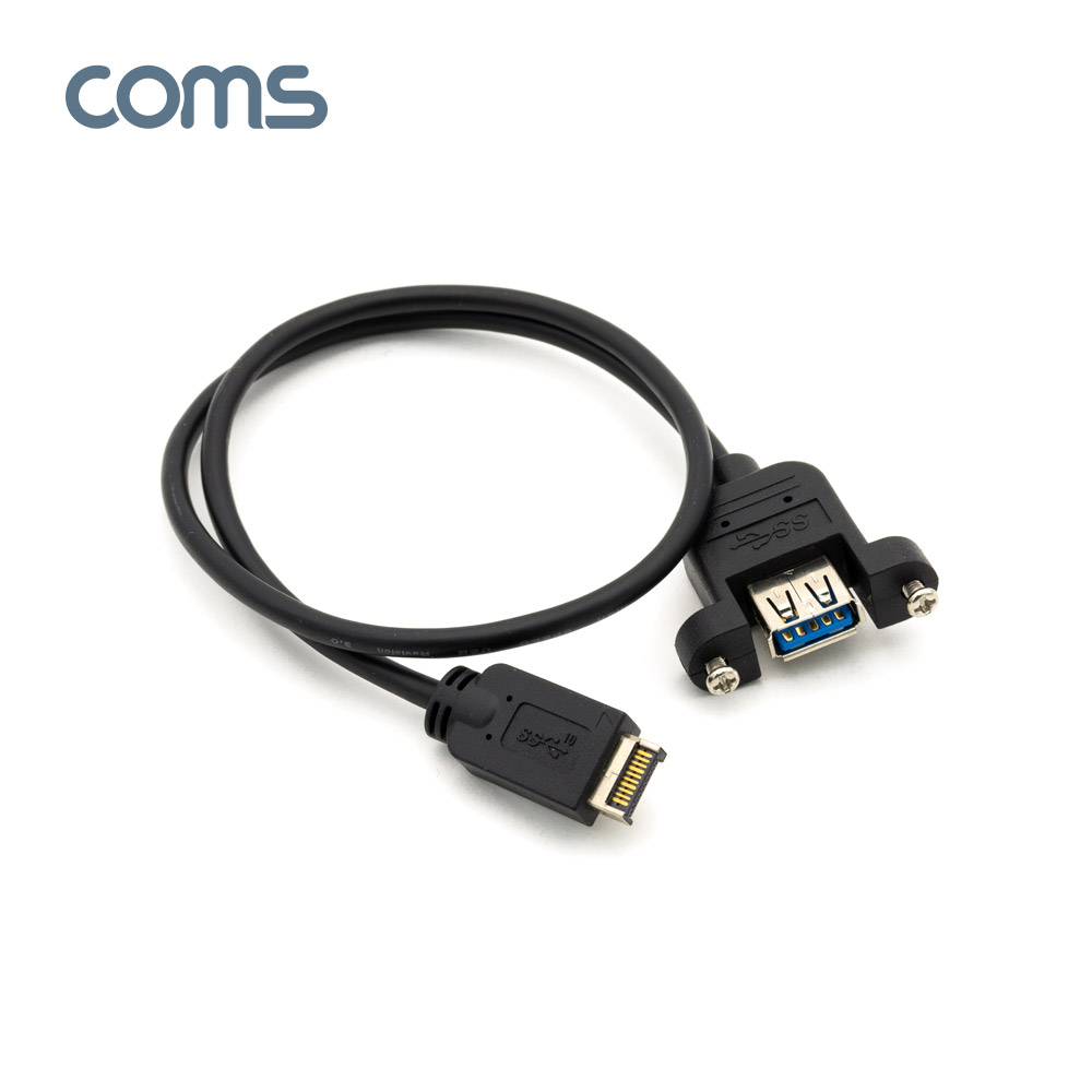 Coms USB 3.1 전면패널헤더 USB 3.1 Type E(M) to USB-A 3.0(F) 패널마운트