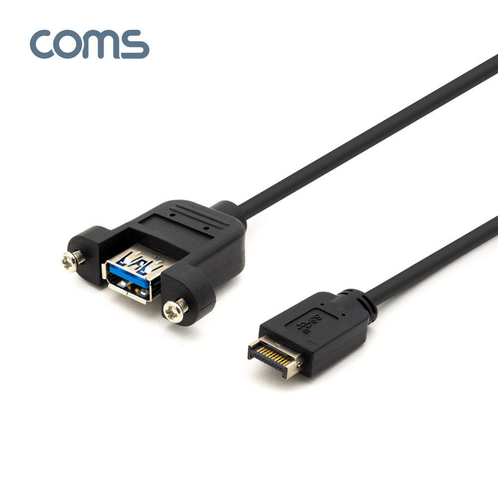 Coms USB 3.1 전면패널헤더 USB 3.1 Type E(M) to USB-A 3.0(F) 패널마운트