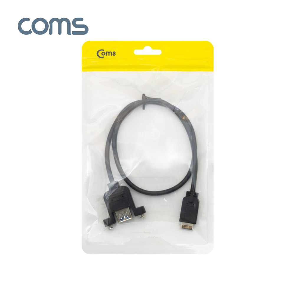 Coms USB 3.1 전면패널헤더 USB 3.1 Type E(M) to USB-A 3.0(F) 패널마운트