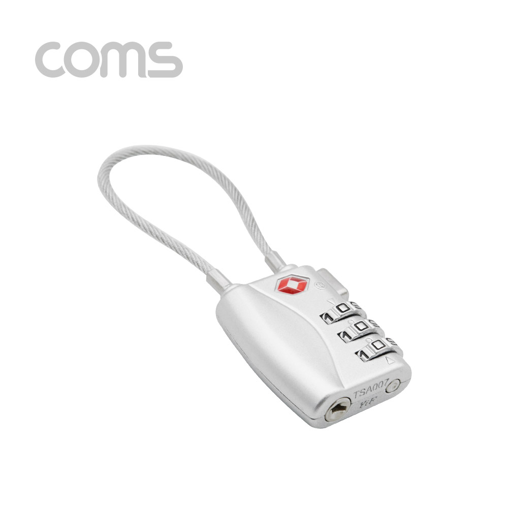 Coms 여행가방 도난방지 자물쇠, 3 Number