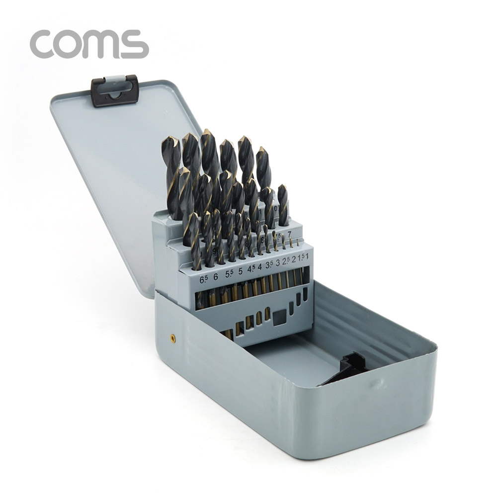 Coms 드릴 비트 세트 / 드릴 날 / 25pcs / 1mm ~ 13mm
