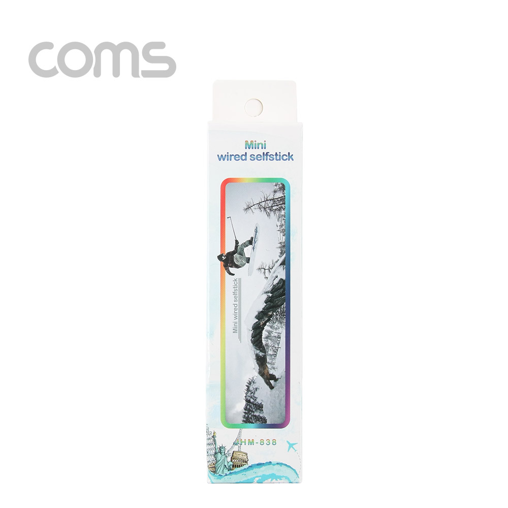 Coms 접이식 스마트폰 셀카봉, Pink