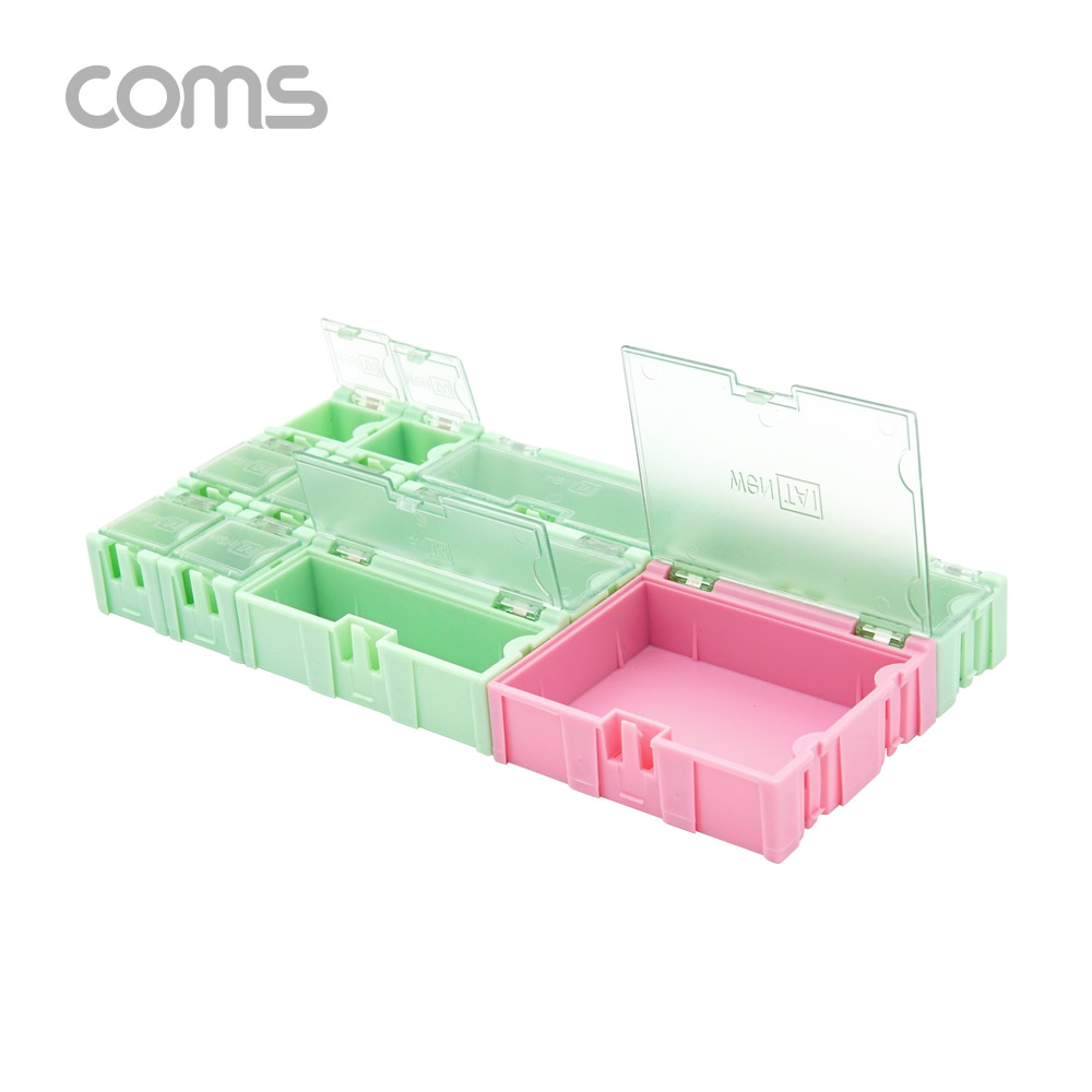 Coms 다용도 PVC 수납함 / 조립식 / 부품함 / 11PCS