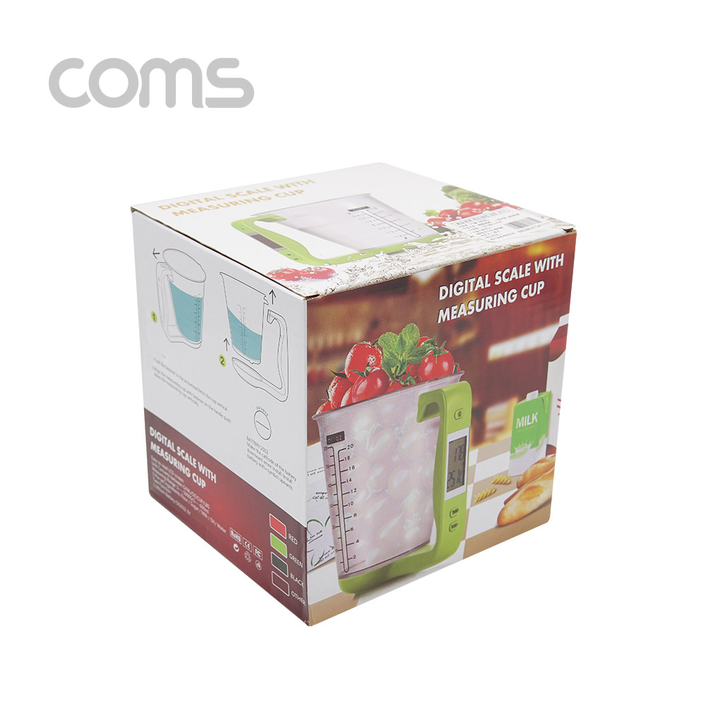 Coms 전자 저울 (컵형) / 계량컵 / 온도 / 디지털