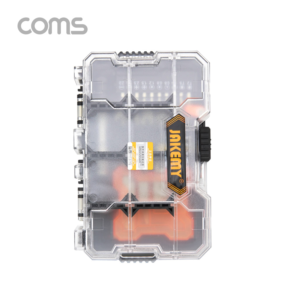 Coms 공구-드라이버세트(34 in 1) / 비트 / 미니렌치 / 드릴비트 / 칼날 / 다용도 부품함