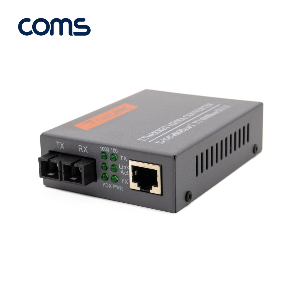 Coms SC 광 컨버터 / 광 케이블 TX/RX 2회선용 / 기가비트 / 20km