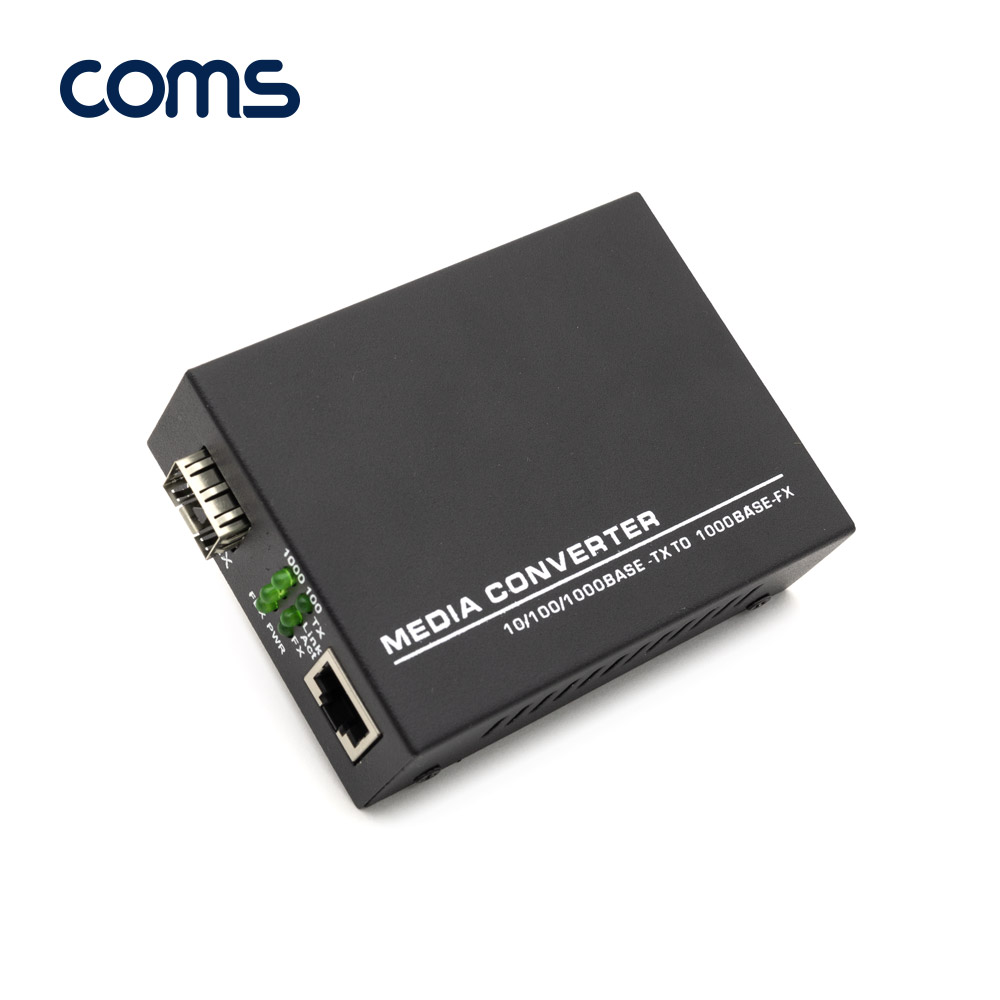 Coms 광 컨버터 / SFP Slot 지원 / GBIC용 / 10/100/1000BASE TX/FX (GBIC별도구매)