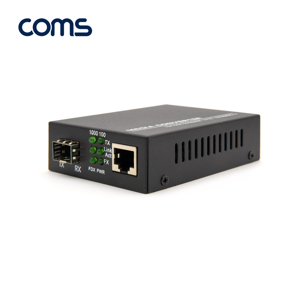 Coms 광 컨버터 / SFP Slot 지원 / GBIC용 / 10/100/1000BASE TX/FX (GBIC별도구매)