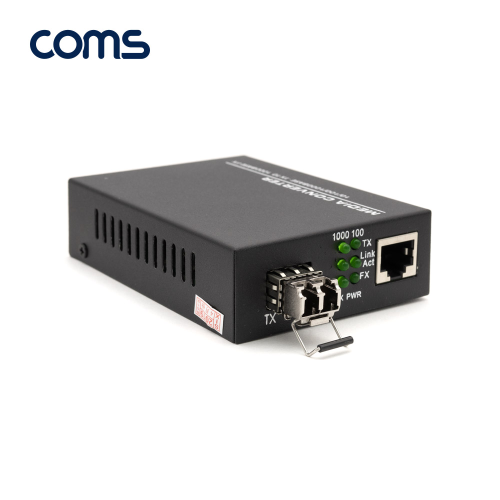 Coms 광 컨버터 / SFP Slot 지원 / GBIC용 / 10/100/1000BASE TX/FX (GBIC별도구매)
