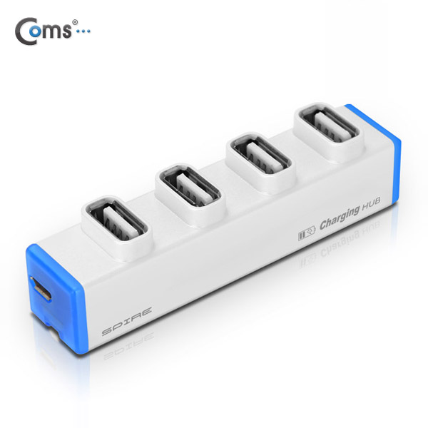 USB 허브 2.0 (4P/전원), SP-MH300, 스마트폰 충전 / 색상 랜덤 발송