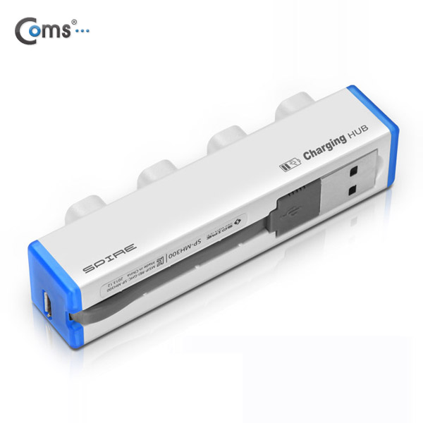 USB 허브 2.0 (4P/전원), SP-MH300, 스마트폰 충전 / 색상 랜덤 발송