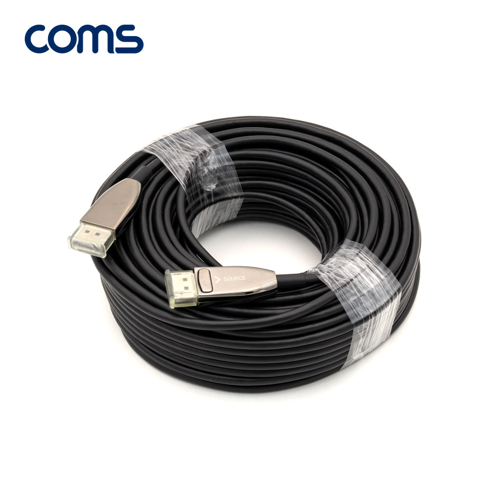 Coms 디스플레이포트 리피터 광 케이블 30M / DP / 8K@60Hz, 최대 4K@120Hz