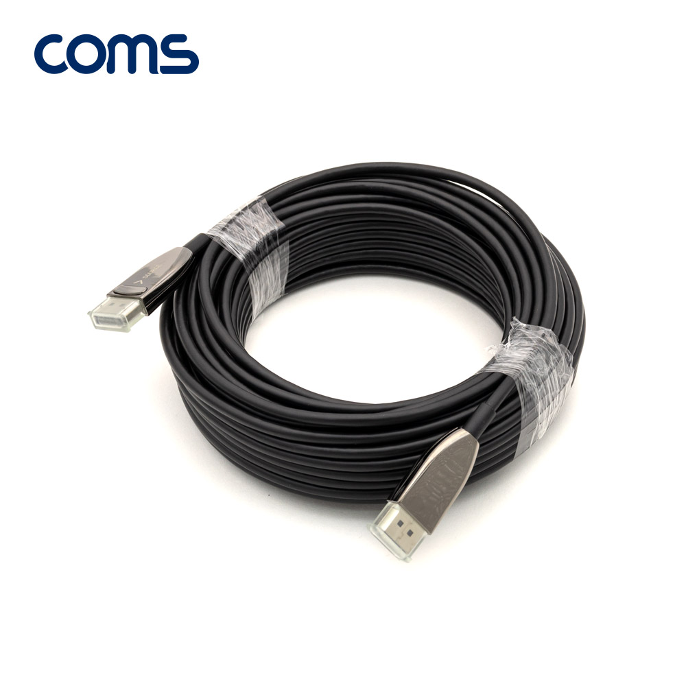 Coms 디스플레이포트 리피터 광 케이블 20M / DP / Optical / 8K@60Hz, 4K@60Hz, 최대 4K@120Hz