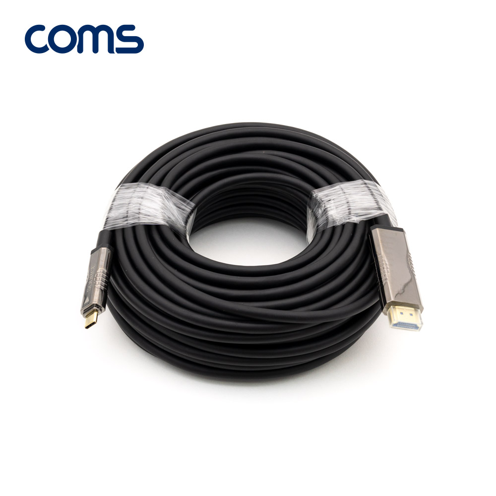 Coms USB 3.1 Type C to HDMI 2.0 AOC 리피터 케이블 20M / 4K@60Hz