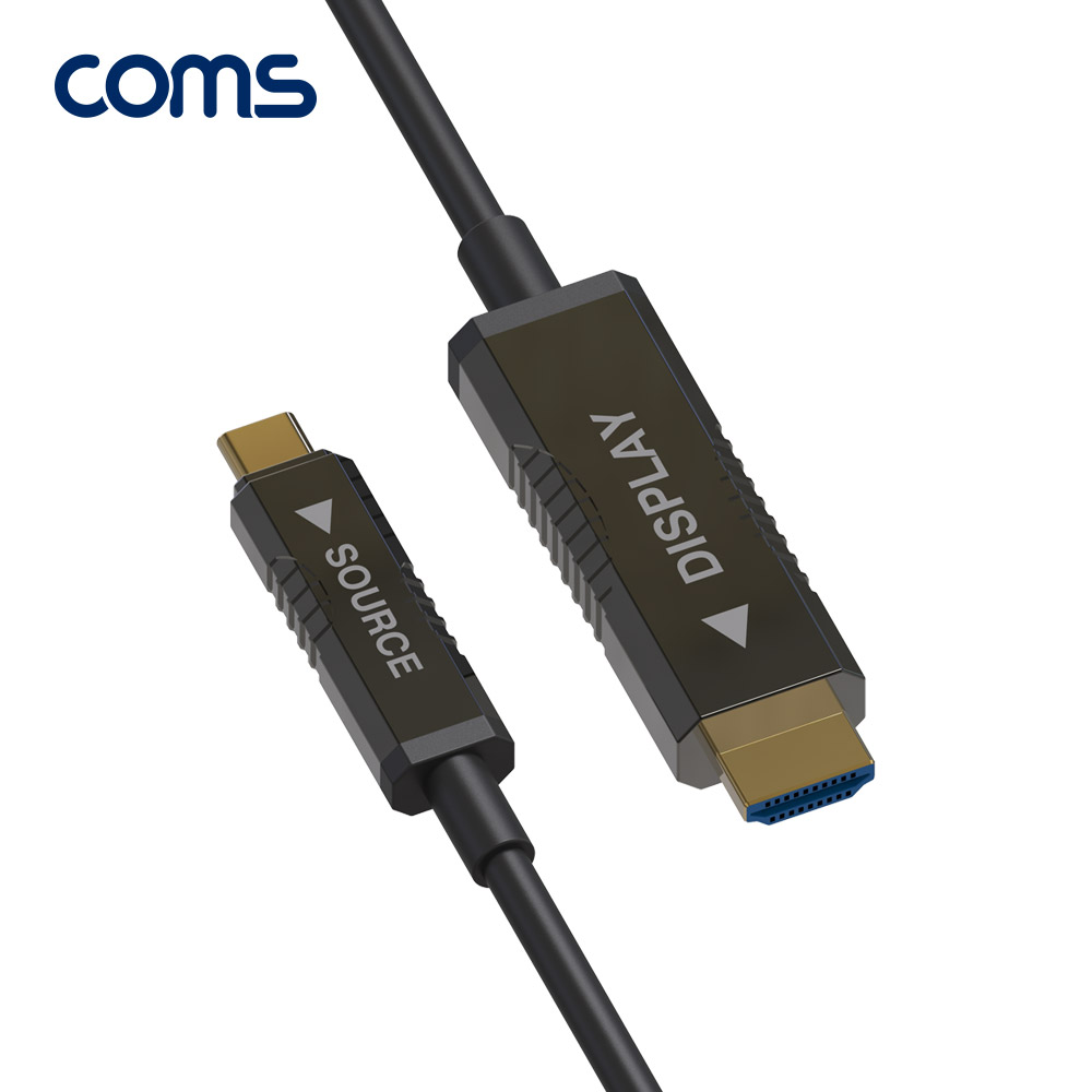 Coms USB 3.1 Type C to HDMI 2.0 AOC 리피터 케이블 10M / 4K@60Hz