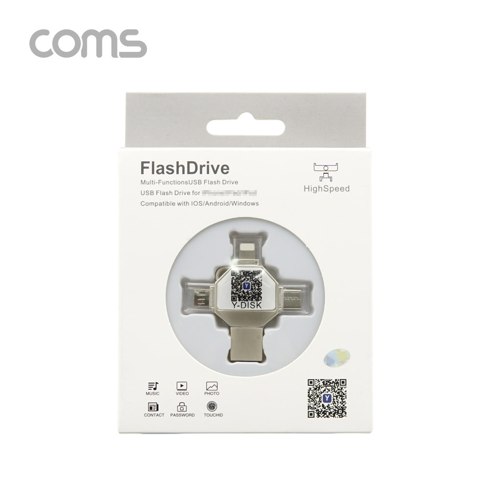 Coms USB OTG 메모리(4 in 1) / USB 3.1(Type C)/Micro 5P/8P / 128GB