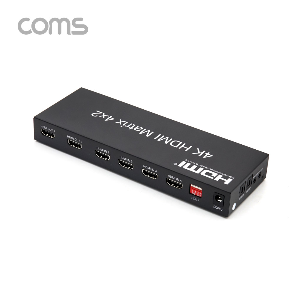 Coms HDMI 선택기(4:2) 4K / HDMI 1.4 / HDCP 2.2 / EDID
