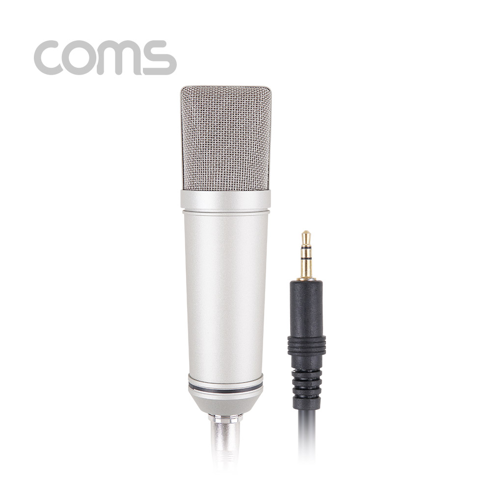 Coms 방송, 녹음용 콘덴서 마이크 / 캐논 케이블, 쇼크 마운트 제공