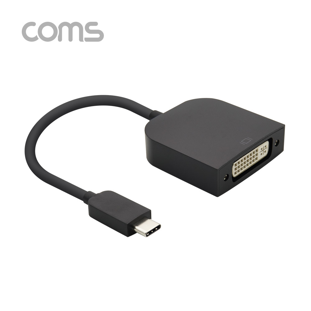 Coms USB 3.1 Type C to DVI 변환 컨버터 (Full HD 1080P) / Type C(M) to DVI(F)