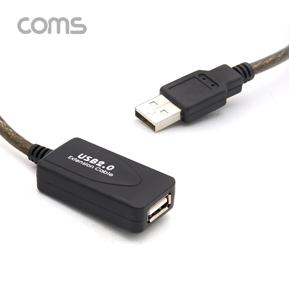Coms USB 2.0 리피터(무전원) / 연장 케이블 / Active Extension Cable / 10M