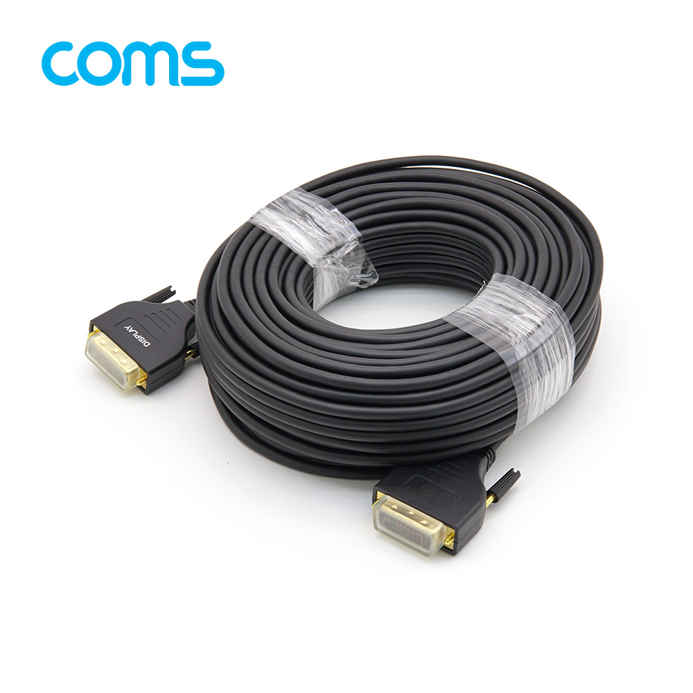 Coms DVI-D 리피터 광 케이블 30M / 1080P@60Hz