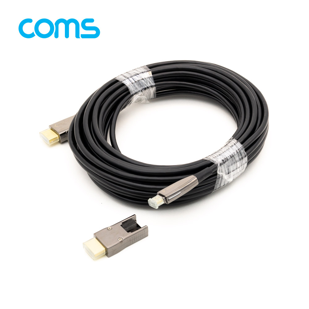 Coms HDMI 2.0 + Micro HDMI 분리형 리피터 광 케이블 10M, 4K2K@60Hz, HDMI-A / HDMI-D