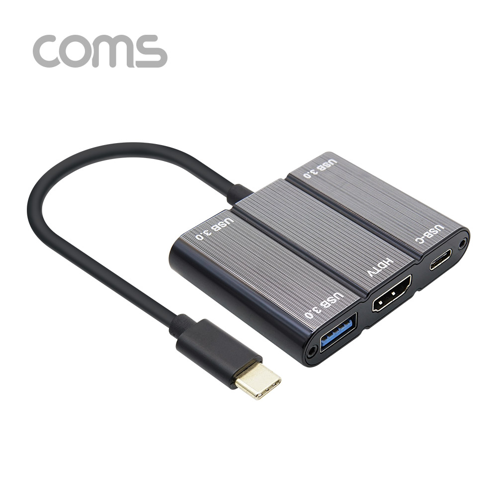 Coms USB 3.1 Type C to HDMI 컨버터(허브) / USB 3.0 3Port / HUB