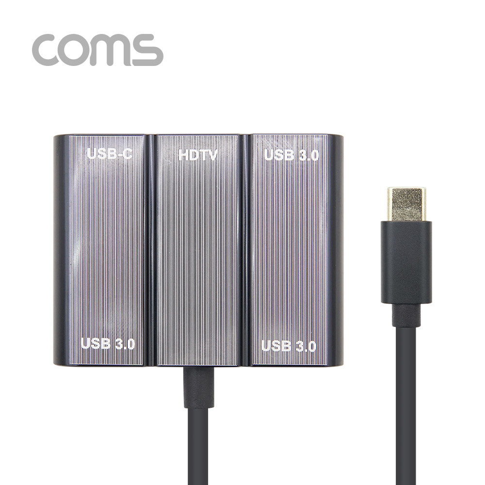 Coms USB 3.1 Type C to HDMI 컨버터(허브) / USB 3.0 3Port / HUB