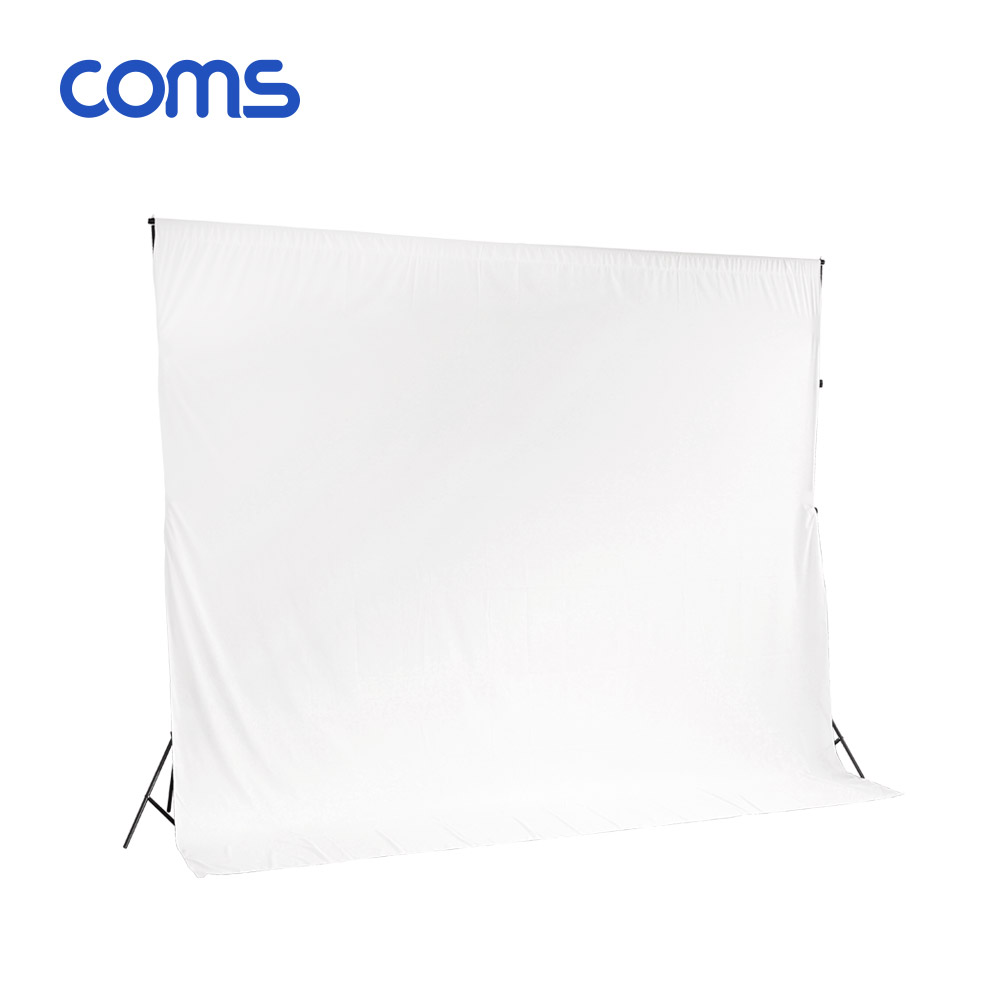 Coms 스튜디오 촬영 배경천 / 3m x 3m / 화이트