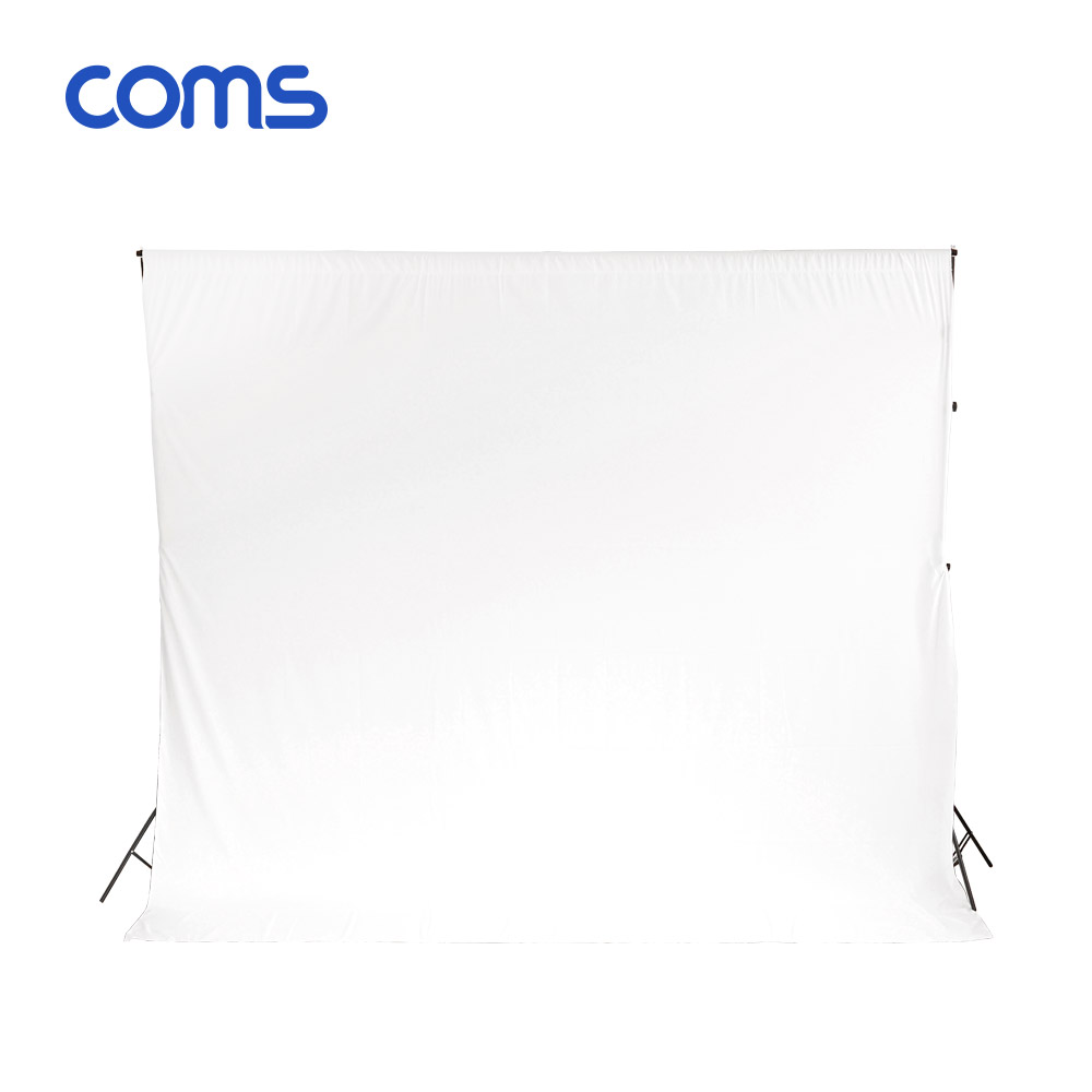 Coms 스튜디오 촬영 배경천 / 3m x 3m / 화이트